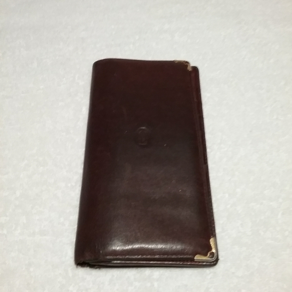 Authentic Cartier Burgundy Wallet